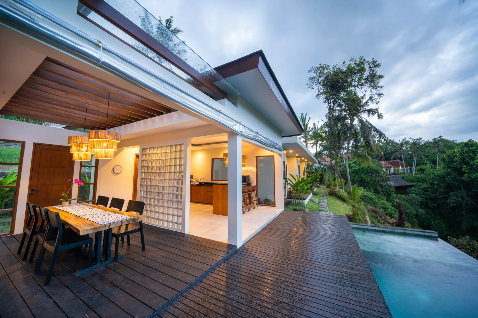 Open living area at Eveuss Villa